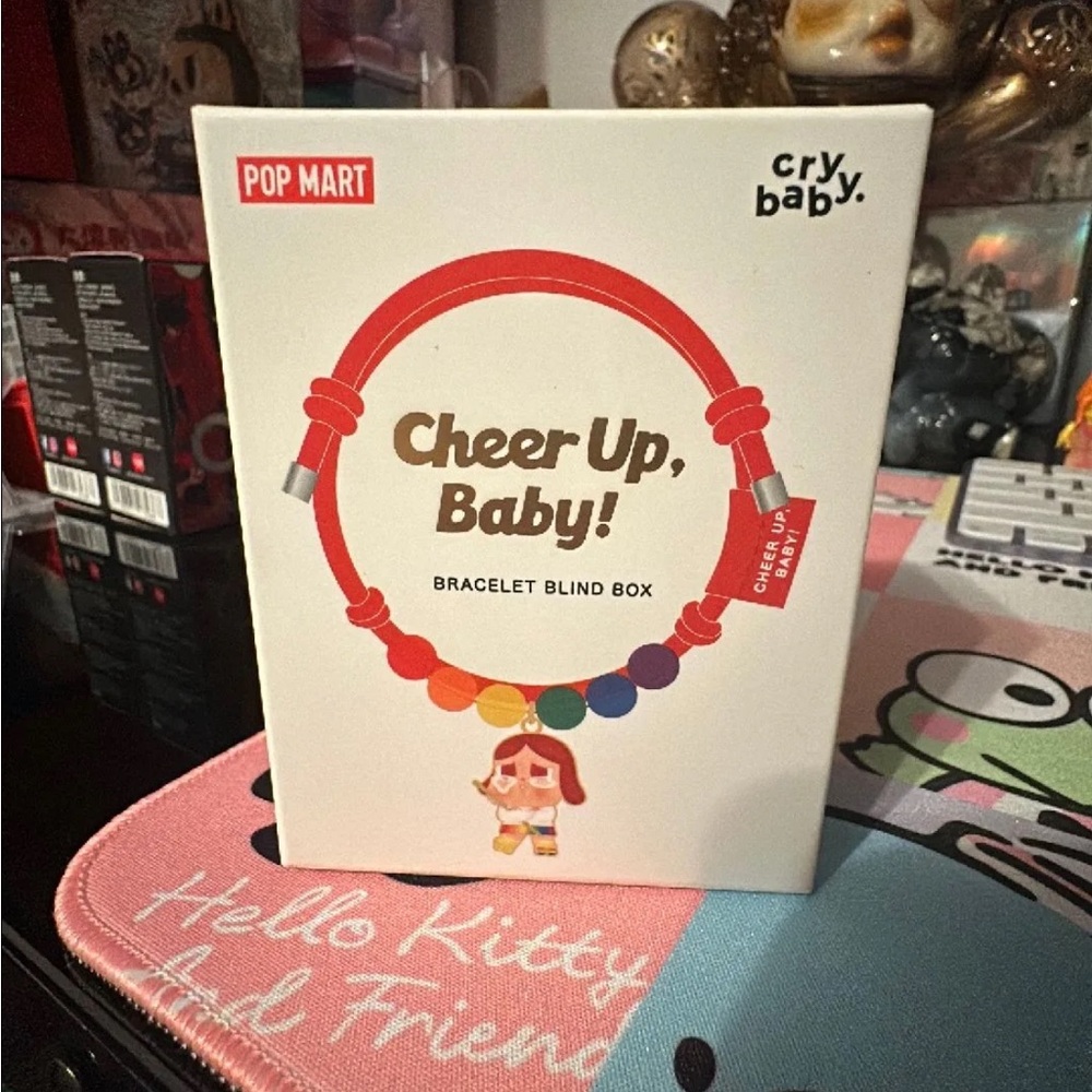 Pop Mart Cheer Up, Baby! Bracelet Blind Box Crybaby- Multicolor